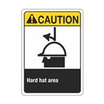 Caution Hard Hat Area Sign